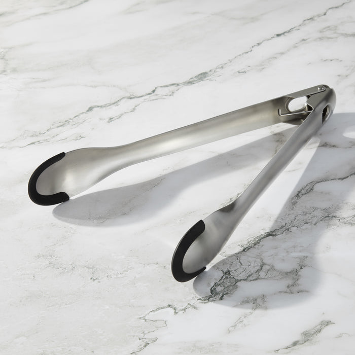 Image 1 of Nommie Stainless Steel 12" Serving Tongs
