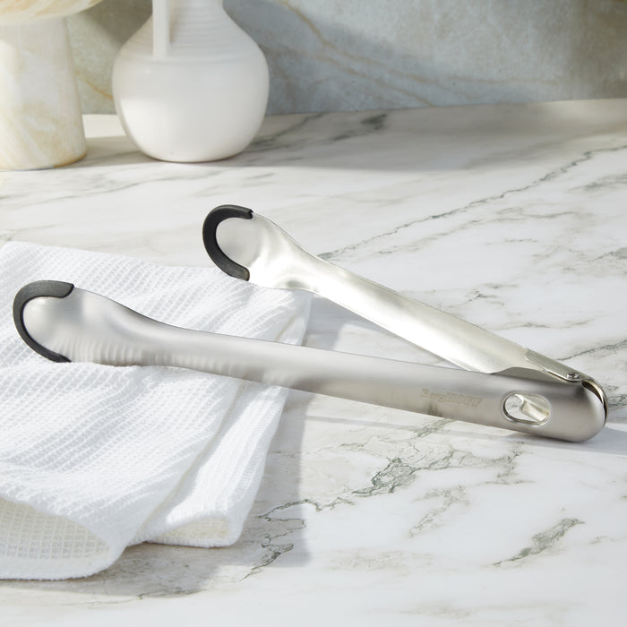 Image 2 of Nommie Stainless Steel 12" Serving Tongs