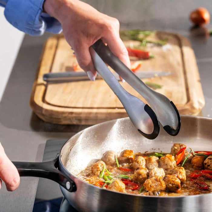 Image 6 of Nommie Stainless Steel 12" Serving Tongs