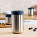 Image 2 of Nommie Stainless Steel 25oz Food Container, Navy and Steel