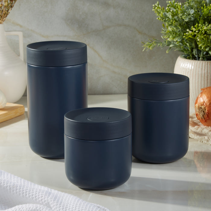 Image 8 of Nommie Stainless Steel 12oz Food Container, Navy