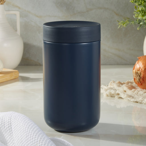 Image 1 of Nommie Stainless Steel 25oz Food Container, Navy