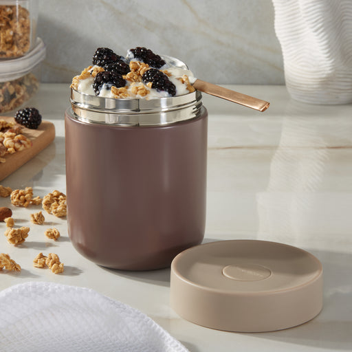 Image 1 of Nommie Stainless Steel 17oz Food Container, Rose