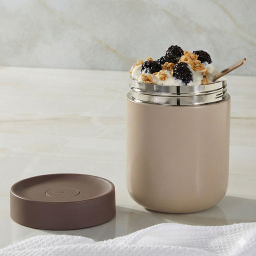 Image 1 of Nommie Stainless Steel 17oz Food Container, Sand