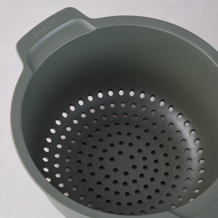Image 5 of Nommie 3Pc Mixing Bowls and Colander Set, Green