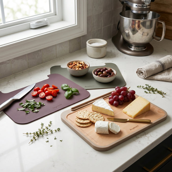 BergHOFF Elements 3pc Cutting Board with Tablet Stand, Multicolor