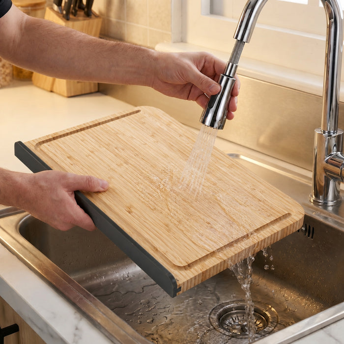 BergHOFF Elements Bamboo Cutting Board with Tablet Stand 18"