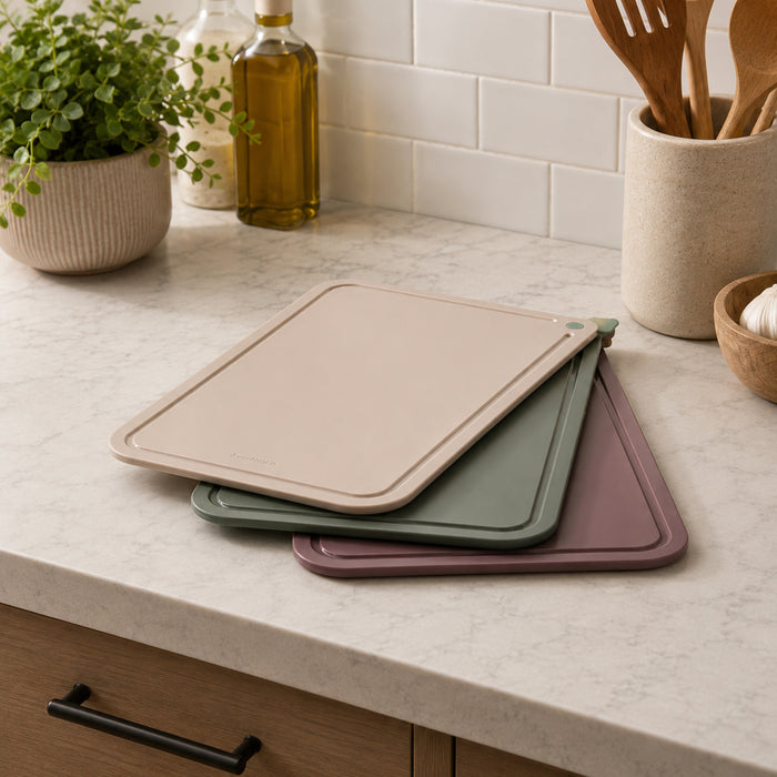 BergHOFF Elements 3pc Magnetic Cutting Board Set, Multicolor
