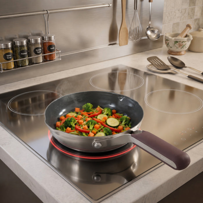 BergHOFF Elements 18/10 Stainless Steel Nonstick 8" Fry Pan, Purple