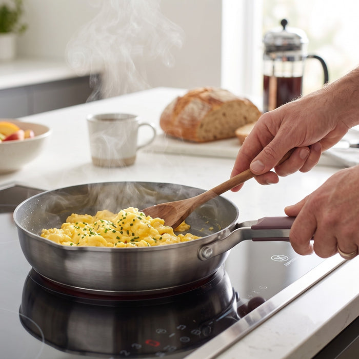 BergHOFF Elements 18/10 Stainless Steel Nonstick 9.5" Fry Pan, Purple