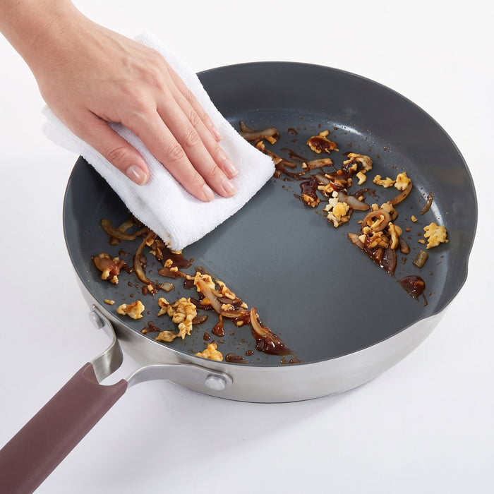 BergHOFF Elements 18/10 Stainless Steel Nonstick 11" Fry Pan, Purple