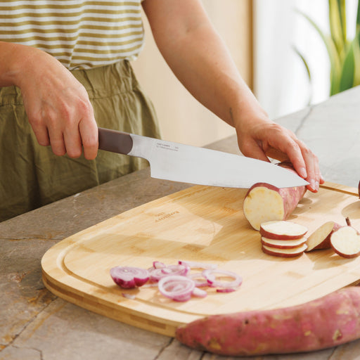 Image 2 of Elements Stainless Steel 8" Chef's Knife, Purple