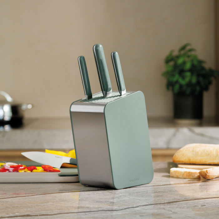 Image 8 of Elements Stainless Steel 8" Chef's Knife, Green