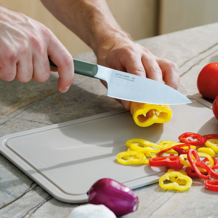 BergHOFF Elements Stainless Steel 4.5" Santoku Knife, Green