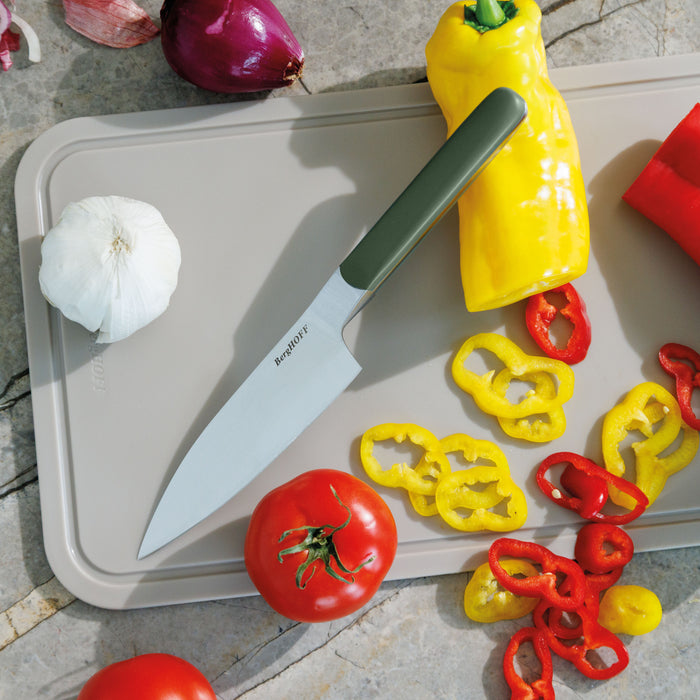 BergHOFF Elements Stainless Steel 4.5" Santoku Knife, Green