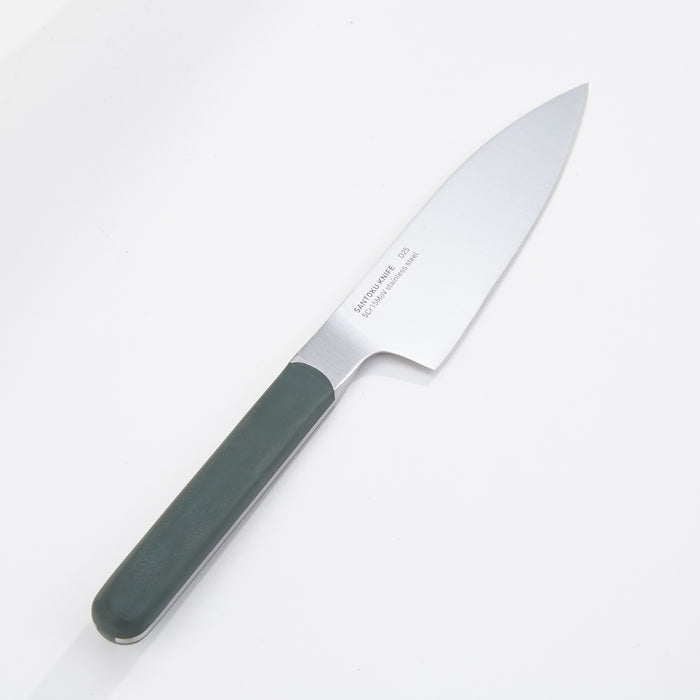 BergHOFF Elements Stainless Steel 4.5" Santoku Knife, Green
