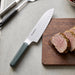 BergHOFF Elements Stainless Steel 6.5" Santoku Knife, Green - Kitchen Knives