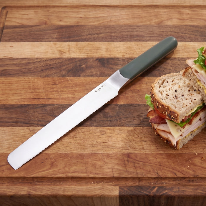 BergHOFF Elements Stainless Steel 8" Bread Knife, Green