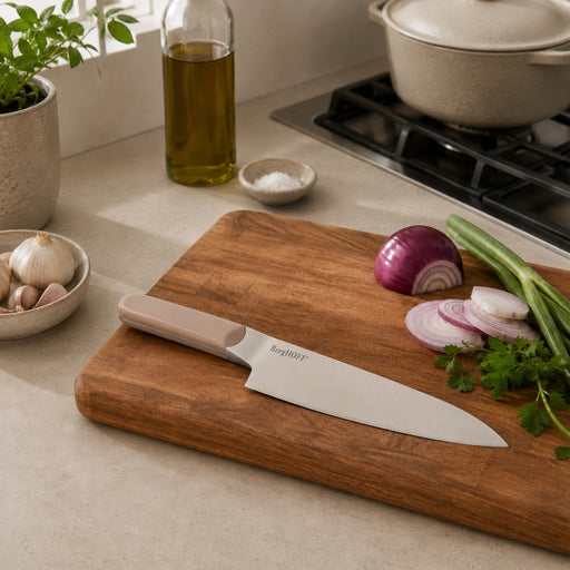BergHOFF Elements Stainless Steel 8" Chef's Knife, Sand - Kitchen Knives