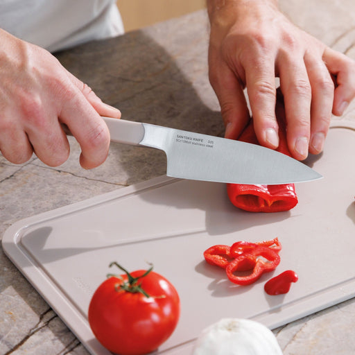 BergHOFF Elements Stainless Steel 4.5" Santoku Knife, Sand - Kitchen Knives