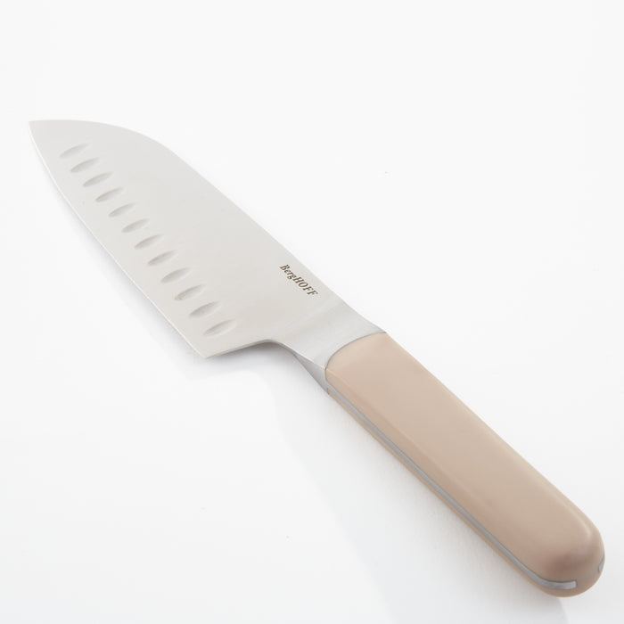 BergHOFF Elements Stainless Steel 6.5" Santoku Knife, Sand