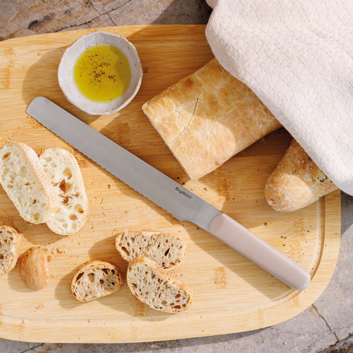 BergHOFF Elements Stainless Steel 8" Bread Knife, Sand - Kitchen Knives