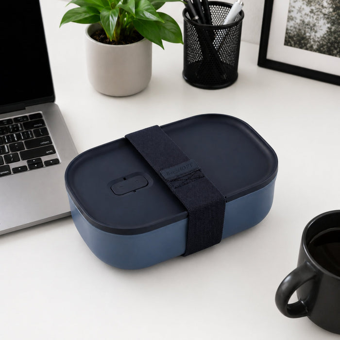 BergHOFF Nomad Lunch Box with Strap, Navy - Lunch Boxes & Totes
