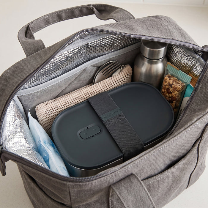 BergHOFF Nomad Lunch Box with Strap, Steel and Evergreen