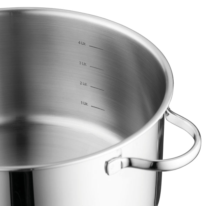 Image 2 of Comfort 10" 18/10 Stainless Steel Covered Stockpot, 7.2 Qt