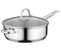Image 1 of Comfort 10" 18/10 Stainless Steel Covered Deep Skillet