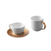 Image 1 of Gem 3pc Coffee And Tea Set, Mug, Cup & Saucer, White & Gold