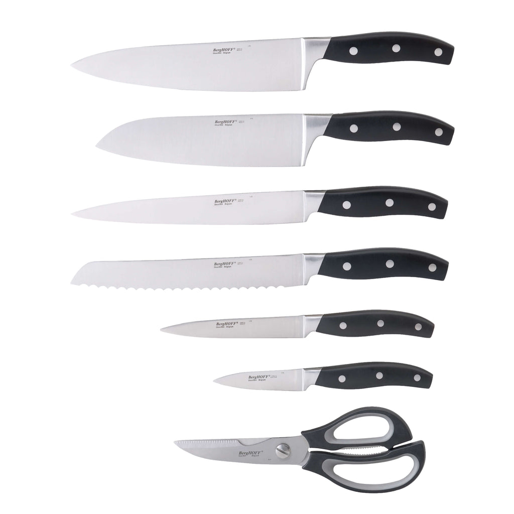 Real Forged German Stainless Steel 7-Piece Knife Set – Fire Pit Oasis