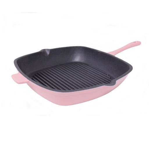 Image 1 of Neo 11" Cast Iron Square Grill Pan, Pink