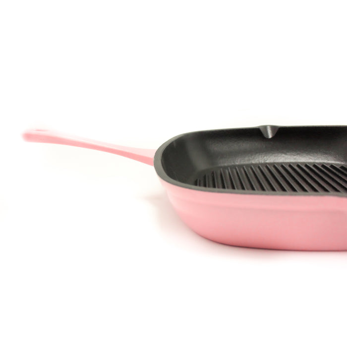 Image 5 of BergHOFF Neo 11" Cast Iron Square Grill Pan, Pink
