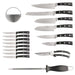 Image 6 of Smart Knife 20 Pieces Forged Cutlery Set/ Swivel base, Cut Brd & Herb Cutter/Block