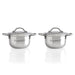 Image 1 of 2.5" 18/10 Stainless Steel Covered Mini Pots, Set of 2