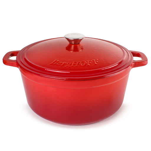 Image 1 of Neo 7Qt Cast Iron Round Covered Dutch Oven, Red
