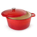Image 2 of BergHOFF Neo 7qt Cast Iron Round Covered Dutch Oven, Red