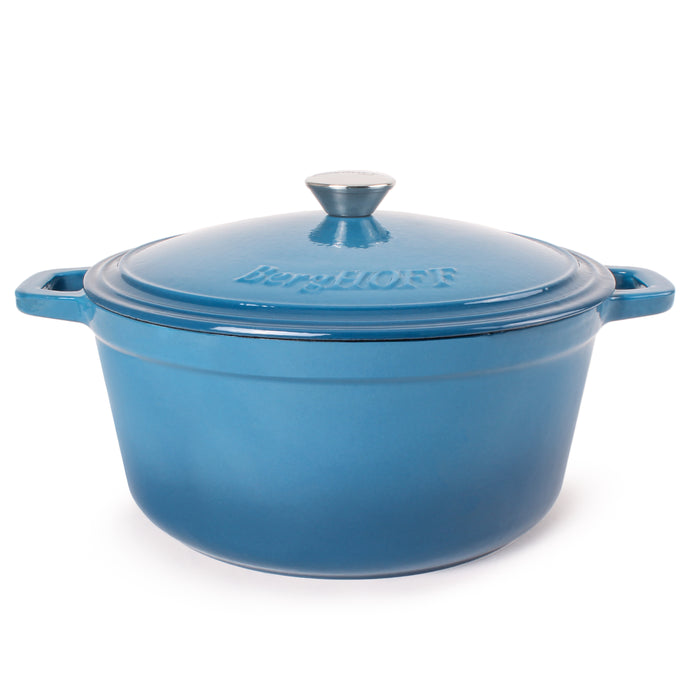 Image 1 of Neo 7Qt Cast Iron Round Covered Dutch Oven, Blue