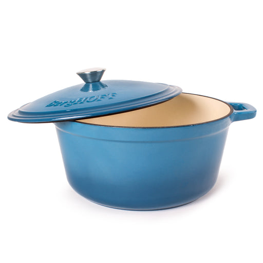 Image 2 of BergHOFF Neo 7qt Cast Iron Round Covered Dutch Oven, Blue