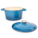 Image 4 of BergHOFF Neo 3qt Cast Iron Round Covered Dutch Oven, Blue