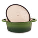 Image 2 of BergHOFF Neo 8qt Cast Iron Oval Covered Dutch Oven, Green