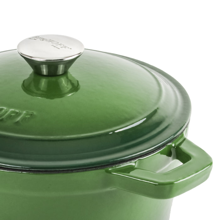Image 4 of BergHOFF Neo 7qt Cast Iron Round Covered Dutch Oven, Green