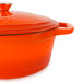 Image 3 of BergHOFF Neo 8qt Cast Iron Oval Covered Dutch Oven, Orange