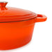 Image 6 of BergHOFF Neo 5qt Cast Iron Oval Covered Dutch Oven, Orange