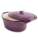 Image 3 of BergHOFF Neo 5qt Cast Iron Oval Covered Dutch Oven, Purple