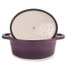Image 6 of BergHOFF Neo 5qt Cast Iron Oval Covered Dutch Oven, Purple