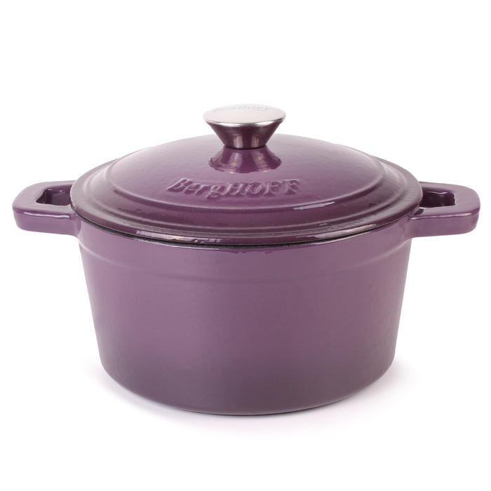 Schafer Grau Fireproof Nonstick Casting Cookware Set Purple