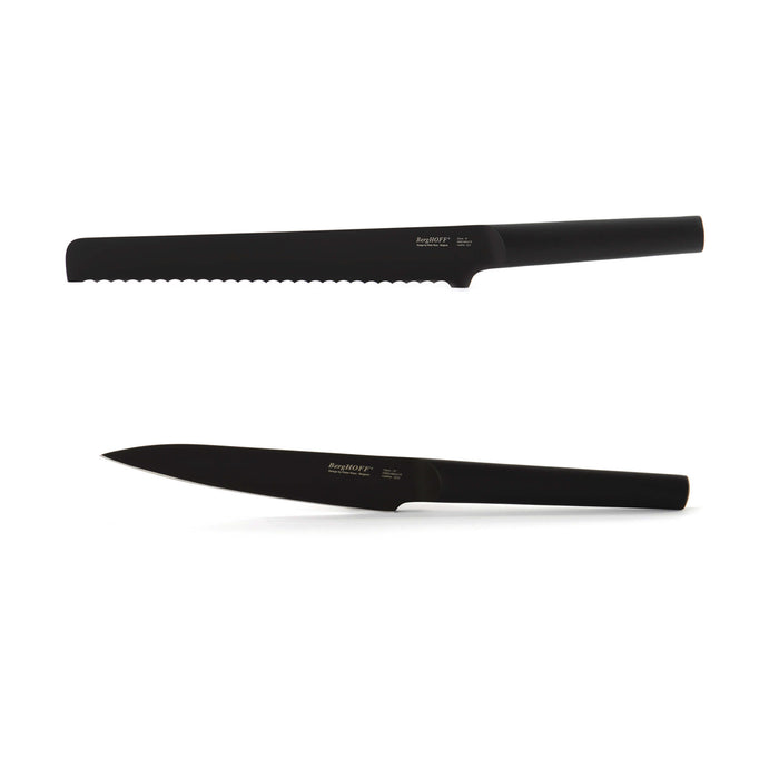 Image 1 of RON 2Pc Bread & Utility Knife Set, Black