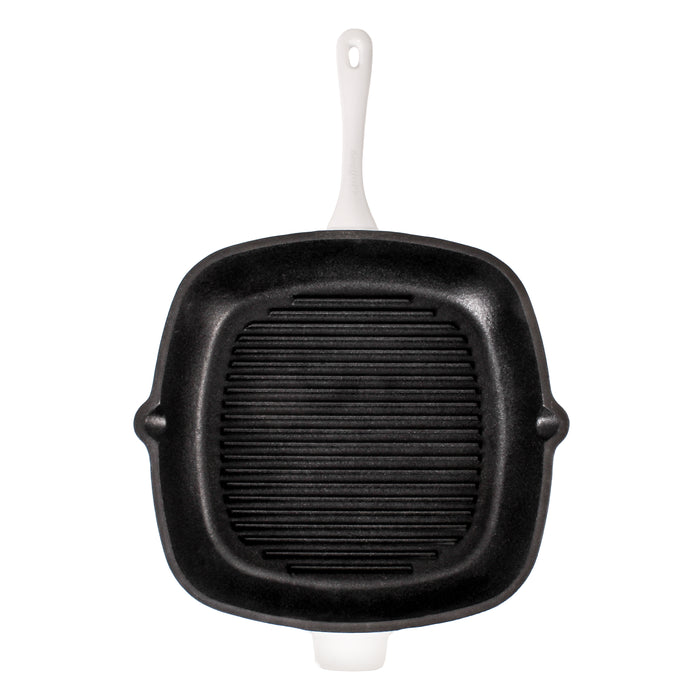 Image 2 of Neo 11" Cast Iron Square Grill Pan, White